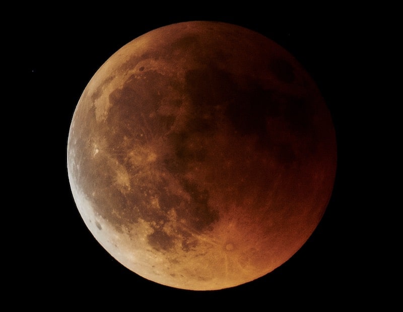 Mondfotografie Mondfinsternis 2018